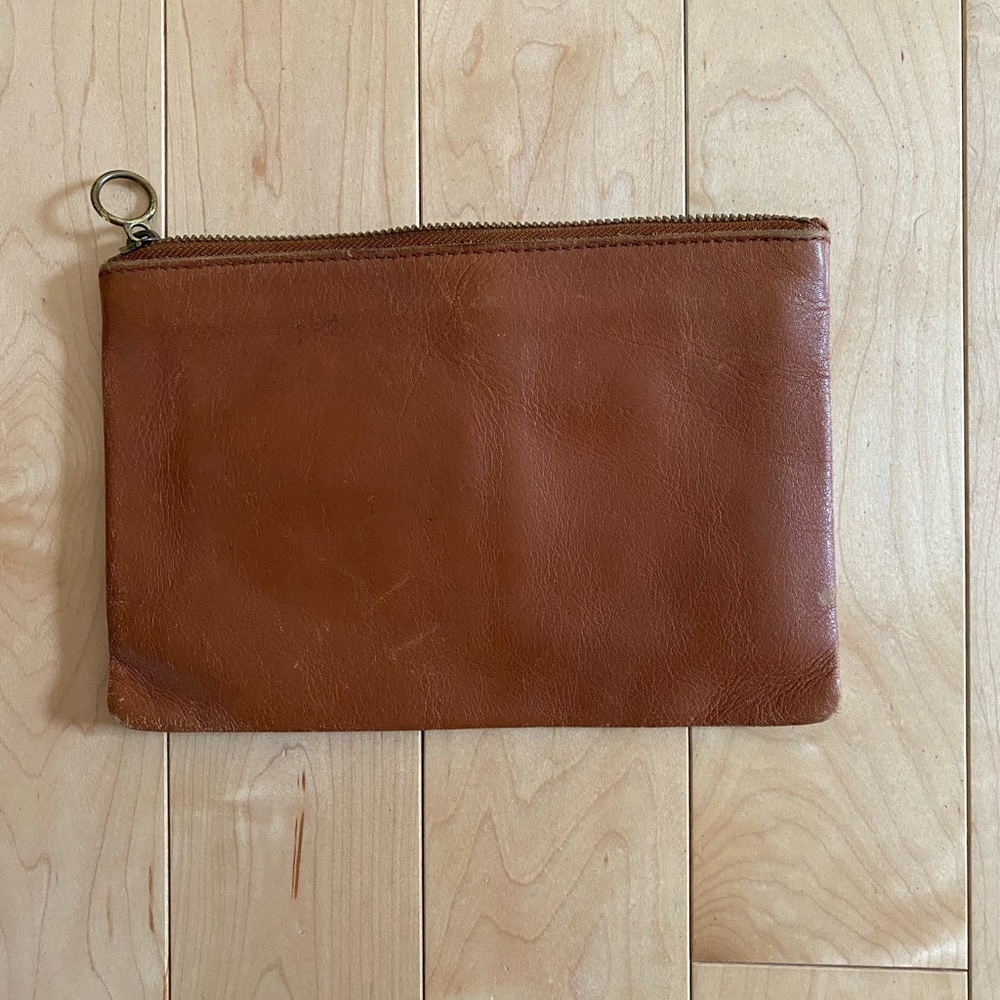 Brown Madewell Pouch Clutch